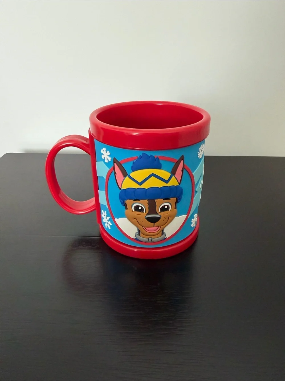 Paw Patrol 3D Red and Blue Kids plastic Mug with Winter Character